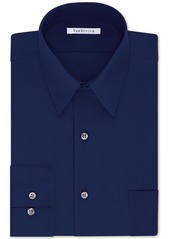 Van Heusen Men's Big & Tall Classic/Regular Fit Wrinkle Free Poplin Solid Dress Shirt - Persian Blue