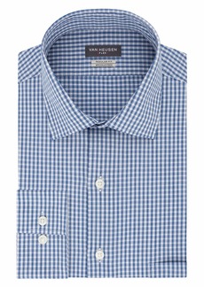 Van Heusen mens Regular Fit Flex Collar Check Dress Shirt  17.5 Neck 36 -37 Sleeve X-Large US