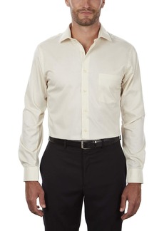 Van Heusen men's Regular Fit Flex Collar Stretch Solid Dress Shirt  15.5 Neck 32 -33 Sleeve Medium US