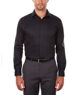 Van Heusen men's Regular Fit Flex Collar Stretch Solid Dress Shirt  16.5 Neck 32 -33 Sleeve Large US