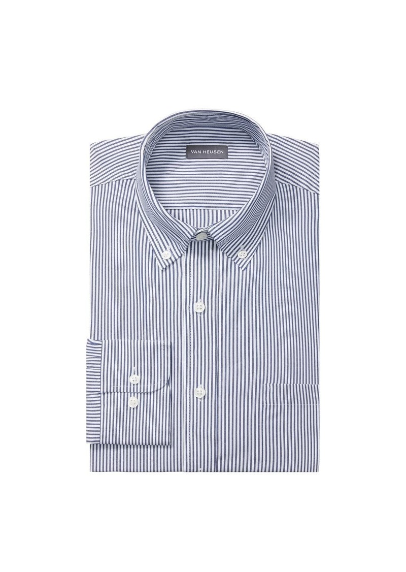 Van Heusen Men's Dress Shirt Regular Fit Pinpoint Stripe