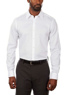 Van Heusen mens Slim Fit Flex Collar Stretch Solid Dress Shirt  17 Neck 36 -37 Sleeve US