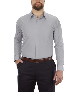 VAN HEUSEN Men's Fit Dress Shirt Poplin Solid (Big and Tall)