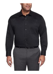 Van Heusen Men's Fit Dress Shirt Ultra Wrinkle Free Flex Collar Stretch (Big and Tall)