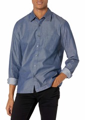 Van Heusen Men's Fit Never Tuck Long Sleeve Button Down Shirt