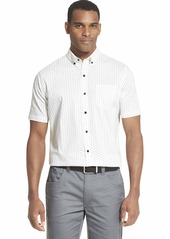 Van Heusen Men's Flex Short Sleeve Button Down Print Shirt