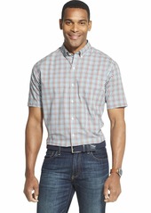 Van Heusen Men's Flex Short Sleeve Button Down Tattersal Shirt