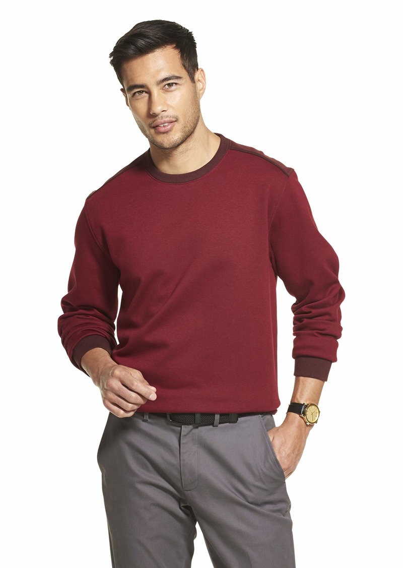 Van Heusen Van Heusen Men's Long Sleeve Flex Fleece Blocked Crewneck ...