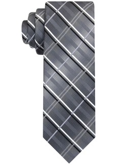 Van Heusen Men's Metallic Grid Tie - Black