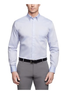 Van Heusen mens Van Heusen Men's Pinpoint Regular Fit Solid Button Down Collar Dress Shirt  18.5 Neck 34 -35 Sleeve US