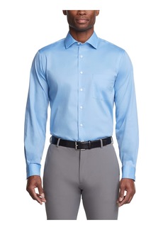 Van Heusen men's Regular Fit Flex Collar Stretch Solid Dress Shirt  17.5 Neck 36 -37 Sleeve X-Large US