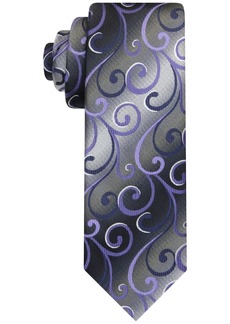 Van Heusen Men's Shimmering Swirl Tie - Lavender