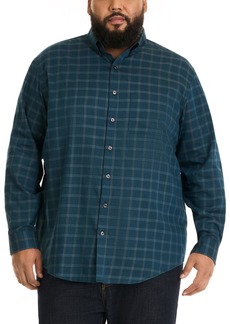 Van Heusen Men's Size Big Wrinkle Free Long Sleeve Button Down Shirt