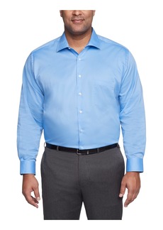 Van Heusen Men's FIT Dress Shirt Flex Collar Stretch Solid (Big and Tall)