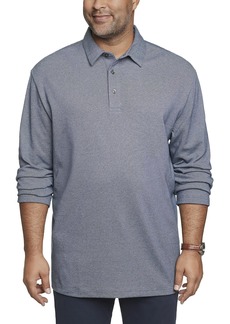 Van Heusen Men's Big Essential Long Sleeve Comfort Touch Polo Shirt   Tall