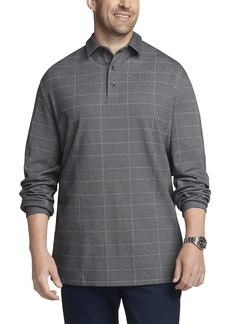 Van Heusen Men's Tall Essential Long Sleeve Comfort Touch Polo Shirt  2X-Large Big