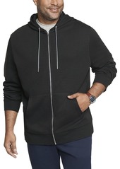 Van Heusen Men's Tall Essential Long Sleeve Full Zip Ponte Hoodie Sweatshirt  2X-Large Big