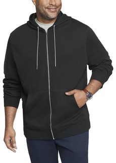 Van Heusen Men's Tall Essential Long Sleeve Full Zip Ponte Hoodie Sweatshirt   Big