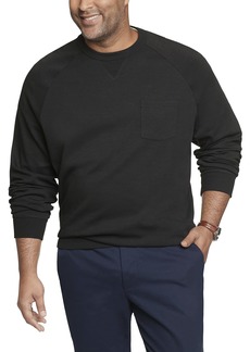 Van Heusen Men's Tall Essential Long Sleeve Ponte Crewneck Sweatshirt   Big