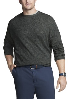 Van Heusen Men's Tall Essential Long Sleeve Sweater Crewneck Pullover
