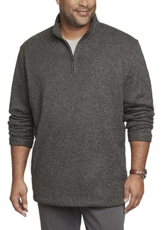 Van Heusen Men's Big Flex Long Sleeve 1/4 Zip Soft Sweater    Tall