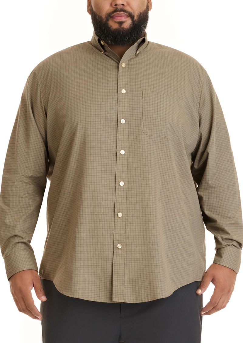 Van Heusen Men's Size Big and Tall Wrinkle Free Long Sleeve Button Down Shirt