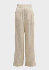 Vanessa Bruno Nunes Striped High-Rise Wide-Leg Pants