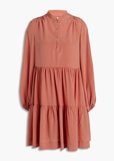 Vanessa Bruno - Gathered silk mini dress - Pink - FR 36