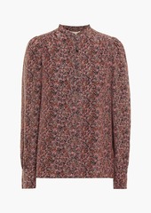 Vanessa Bruno - Ned floral-print silk crepe de chine blouse - Black - FR 34