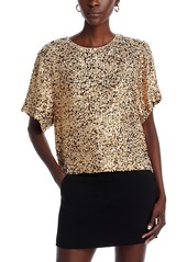 Vanessa Bruno Bolero Sequin Wide Sleeve Top