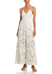 Vanessa Bruno Caliente Embroidered Maxi Dress