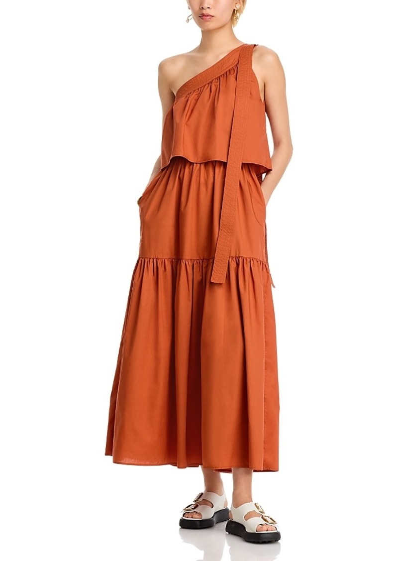 Vanessa Bruno Cora Tiered One Shoulder Dress