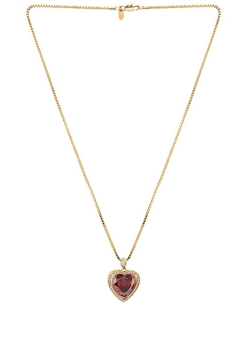 vanessa mooney ruby heart necklace