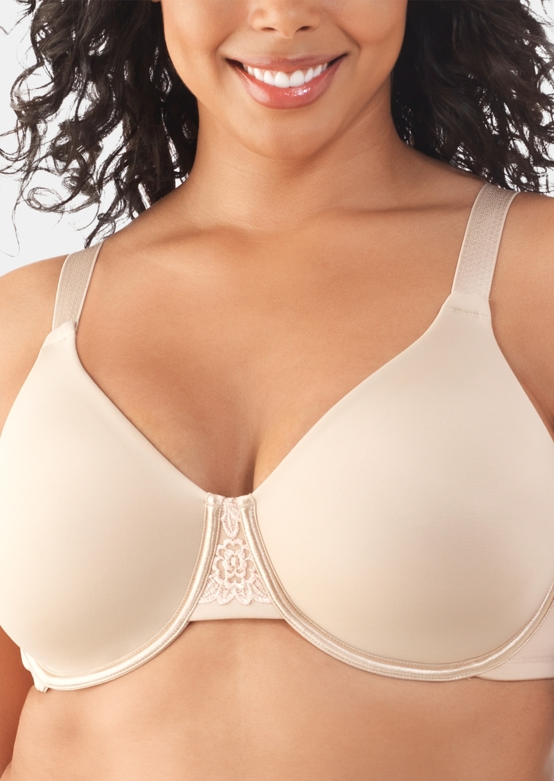 Vanity Fair Full Figure Beauty Back Smoothing Minimizer Bra 76080 - Damask Neutral (Nude 5)