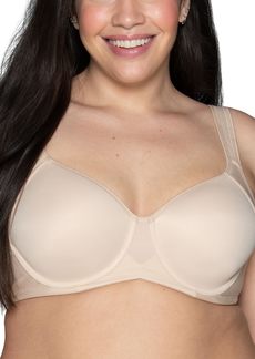 Vanity Fair Medium Impact Sports Bras for Women Breathable Moisture Wicking Padded Cups up to DDD Underwire-Neutral