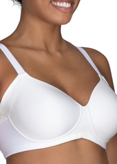 Vanity Fair Women's Beauty Back Full Figure Wirefree Extended Side and Back Smoother Bra 71267 - Star White