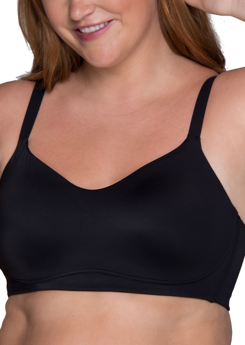 Vanity Fair Women's Beauty Back Simple Sizing Wireless Bra 72118 - Midnight Black