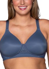 Vanity Fair Women's Full Figure Beauty Back Smoothing Bra 4-Way Stretch Fabric Lightly Lined Cups up to H Wirefree-Blue Harbor