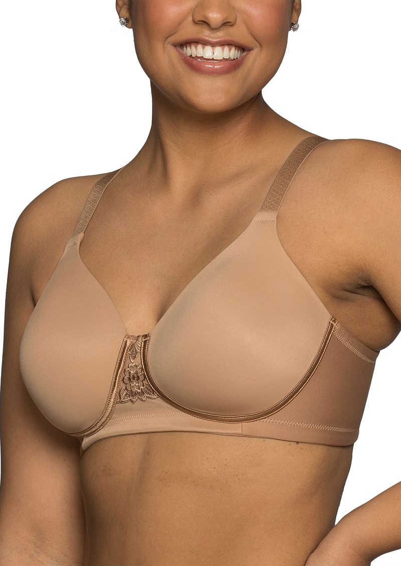 Vanity Fair Womens Full Figure Beauty Back Smoothing Bra 4-way Stretch Fabric Lightly Lined Cups Up To H Bra   US