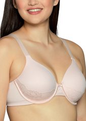 Vanity Fair Women's Plus Size Full Figure Beauty Back Smoothing Bra with Lace 4-Way Stretch Fabric Lightly Lined Cups up to DD