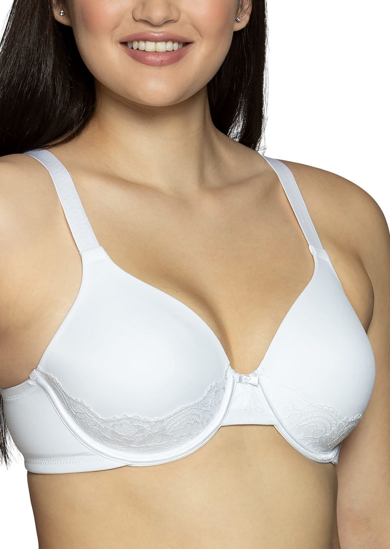 Vanity Fair Womens Full Figure Beauty Back Smoothing With Lace 4-way Stretch Fabric Lightly Lined Cups Up To Dd Bra   US