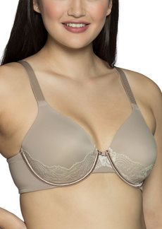Vanity Fair Women's Plus Size Full Figure Beauty Back Smoothing Bra with Lace 4-Way Stretch Fabric Lightly Lined Cups up to DD