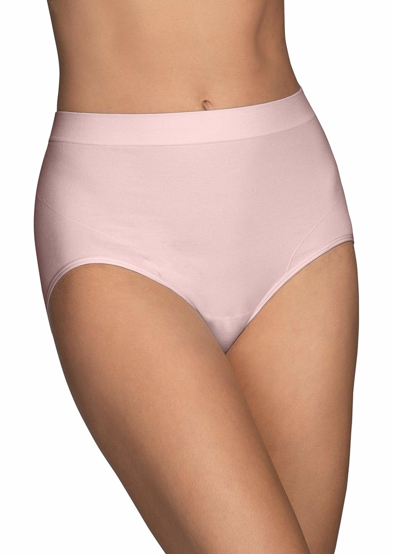 Vanity Fair Women's Smoothing Comfort Brief Panties with Rear Lift Seamless-Quartz