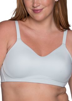 Vanity Fair Women's Wireless Comfort Bra Customize Your Shape & Support: Convertible Straps Easy Pullover Back Smoothing-Softest Jade