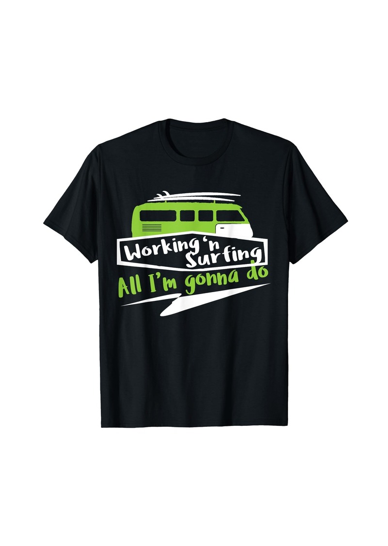 Ocean Surfing Vans - Working and Surfing Tshirt T-Shirt