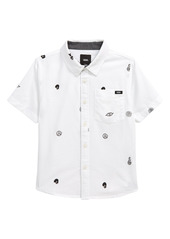 Vans Kids' Houser Short Sleeve Button-Up Shirt in White-Jank Ditsy at Nordstrom