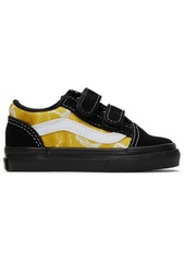 Vans Baby Black & Yellow Old Skool V Sneakers