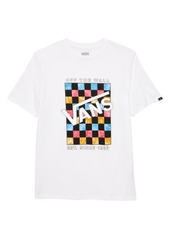 Vans Kids' Dyed Blocks Graphic Tee in White at Nordstrom