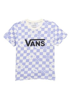 Vans Kids' G Floral Check Cotton Graphic T-Shirt