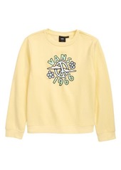 Vans Kids' Ground Level Oversize Logo Graphic Sweater in Pale Banana at Nordstrom